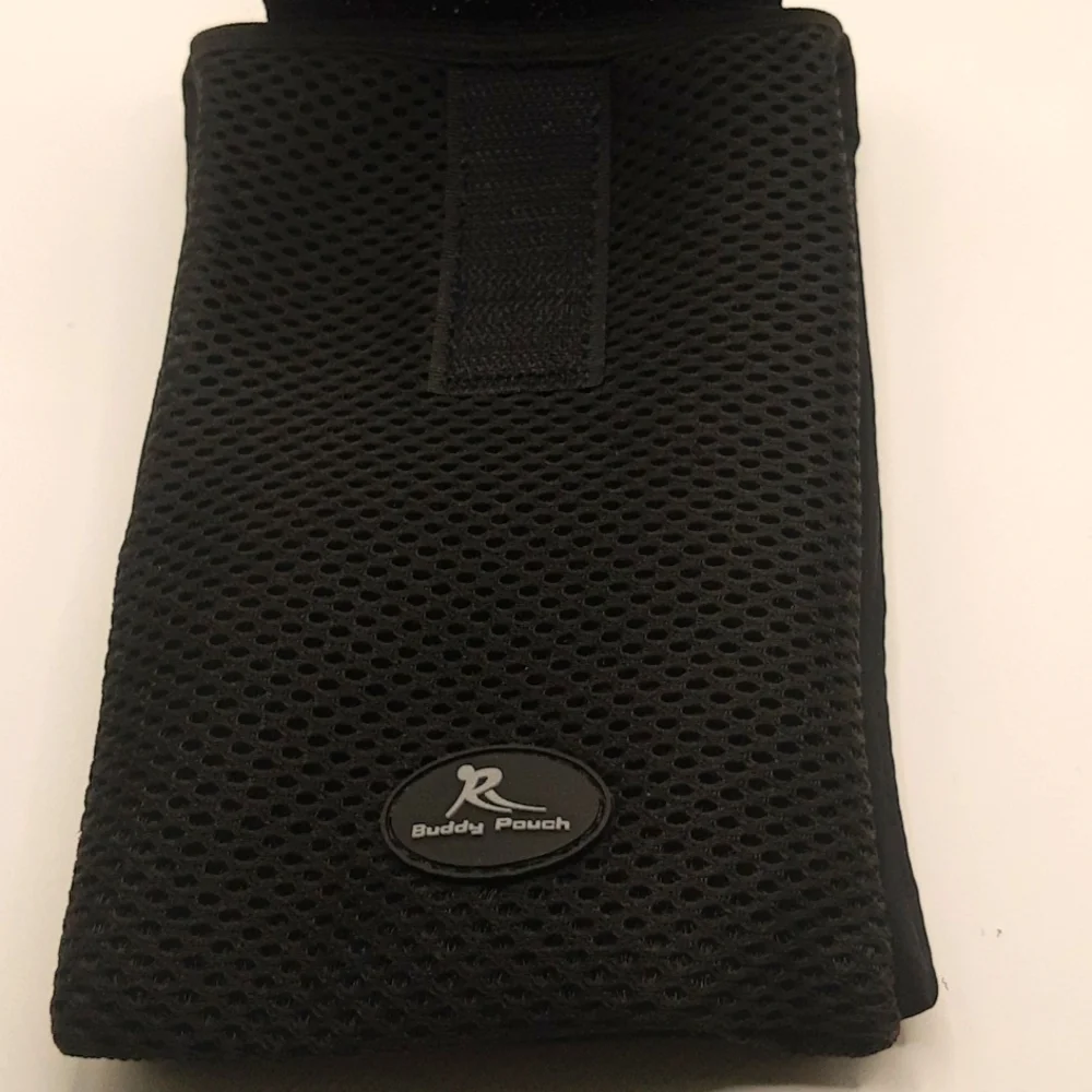 Magnetic Pouch Waist Pack Gym Phone ID Keys Travel Wallet Accessory Black NEW